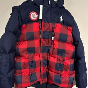 US Winter Olympics Official Polo Puffer Jacket